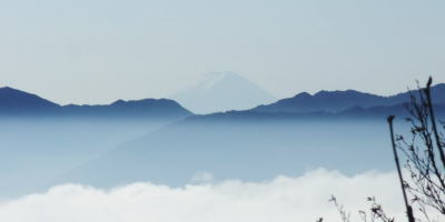両神山山頂からみた富士山
